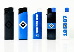 5 x Elektrofeuerzeug, Feuerzeug Set, HSV Hamburg, Hamburger SV, Logo Lighter
