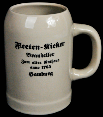 Ratsherrn Pils, Glas /Gläser Bierseidel, Steingut Humpen, Bierkrug 0,5l Fleeten-Kieker