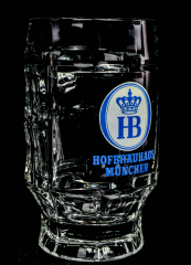 Hofbräu Haus Bier, Bierseidel, Bierkrug, 0,3l Logo weiß älteres Modell