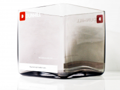 Dunhill Tabak, XXL Glas Windlicht aus Rauchglas