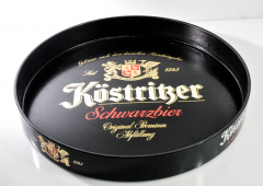 Köstritzer Schwarzbier, Serviertablett, Rundtablett, Kellnertablett, schwarz