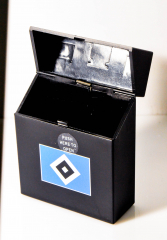 Zigarettenbox Big, Etui, HSV Hamburg Hamburger SV Sprungdeckel, black