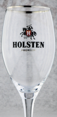 Holsten Pilsener, Glas / Gläser Pokalglas 0,3l, Silber-Platin Rand, Hamburg