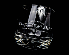 Kirk and Sweeney Rum, Glas /Gläser Rolling Tumbler, Das rollende Rum Glas, 4cl, Domenican Rum