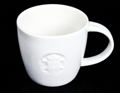 Starbucks coffee, coffee mug, mug white in relief Tall 12 oz