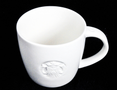 Starbucks coffee, coffee mug, mug white in relief Grande 16 oz