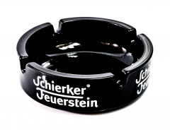 Schierker Feuerstein Likör, Glas Aschenbecher, kleine schwarze Ausführung