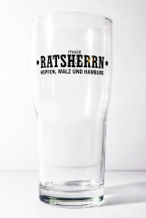 Ratsherrn Pils, beer glass, glass / glasses Exclusive mug 0.4l Brewhouse
