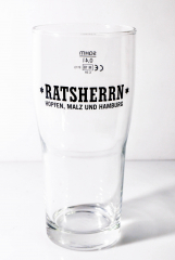 Ratsherrn Pils, Bierglas, Glas / Gläser Exclusive Becher 0,4l Brewhouse