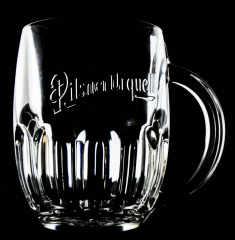 Pilsener Urquell Glas / Gläser Bierkrug Bierglas Seidel Krug 0,5l Tankard  Bodenprägung