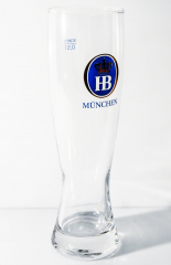 Hofbräu Bier München, Glas / Gläser Bierglas Sahm Elegante 0,5l Biergläser