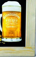 Grevensteiner Bier, XXXXL Echtholz Kreidetafel, Schreibtafel, sehr edel....