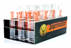 Jägermeister liqueur, Tooter Rack, 12 x acrylic test tubes in 12 holder