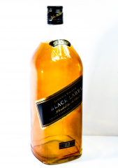 Johnnie Walker, MEGA 4.5l real glass decorative bottle Black Label, dummy...rarity