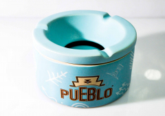 Pueblo Tabak, Keramik Windaschenbecher türisfarbend