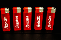 Berentzen Feuerzeug / Feuerzeuge 5 Stück in rot