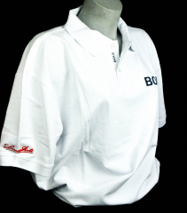 Bols Likör, Polo T-Shirt, Men, Gr. XL BOLS 1575, Full Logo hinten, weiß
