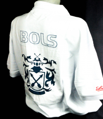 Bols Likör, Polo T-Shirt, Men, Gr. XL BOLS 1575, Full Logo hinten, weiß