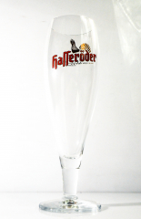 Hasseröder Pils Glas / Gläser, Bierglas, Stiel 0,3l Pokal roter Schriftzug