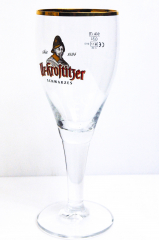 Ur-Krostitzer Schwarzbier, Bierglas, Pokalglas 0,3l, Goldrand