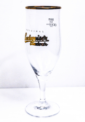 Budweiser Bier, Gläser, Bierglas, Pokalglas Goldschrift, 0,3l Gold Edition