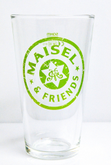 Maisels Weisse Glas / Gläser, Weissbierglas, Willibecher 0,3l Maisel & Friends green
