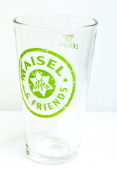 Maisels Weisse Glas / Gläser, Weissbierglas, Willibecher 0,3l Maisel & Friends green