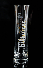 Bitburger Bier, Design Bierglas in hoher Stangenform 0,2l, sehr selten.