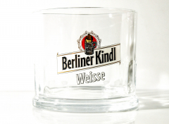 Berliner Kindl, Berliner Weisse, Klauengkas Reliefglas 0,3l Ritzenhoff Logo rot