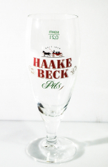 Haake Beck beer, glass / glasses beer glass, cup glass 0.2l Ritzenhoff