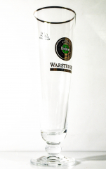 Warsteiner Bier, Bierglas, Exclusiv-Tulpe Bierglas mit Platinrand - 0,25l HERB
