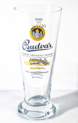 Budweiser Bier, Budvar Bierglas, Sammelglas, Lager Editionsglas 20. Jahrhundert, 0,3l