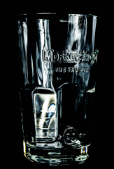 Moskovskaya Vodka, Massives Longdrinkglas, Stapelglas im Relief Design 2cl / 4cl