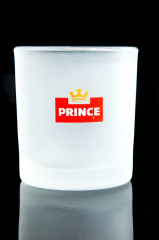 Prince Denmark Windlicht, Teelicht, satiniertes Milchglas mit Kerze