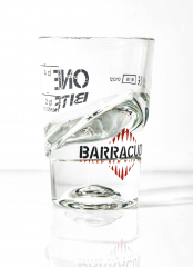 Barracuda Rum, Shot Glas, Stamper, Rumglas im Wellenrelief One Bite, sehr edel...