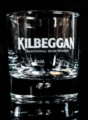 Kilbeggan Whisky, Glas, Tumbler, Whiskytumbler mit dicken Boden, Perle im Fuß, 2cl / 4cl