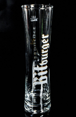 Bitburger beer, glass / glasses design beer glass in a tall bar shape 0.3l, very rare.