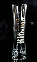 Bitburger Bier, Glas / Gläser Design Bierglas in hoher Stangenform 0,3l, sehr selten.