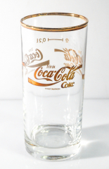 Coca Cola glass / glasses, long drink glass gold edition 0.2 l / special edition