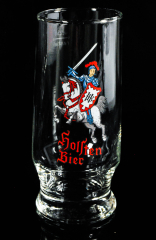 Holsten beer, glass / glasses 70s beer glass, Williglas conical beer glass 0.25l