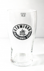 Stowford Press Ciderglas, Half Pint Glas 0,3l black Edition