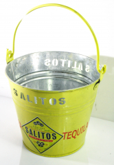 Salitos beer, ice cube tray, galvanized ice cube bucket, green version