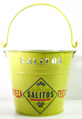 Salitos Bier, Eiswürfelbehälter, Eiswürfeleimer verzinckt, grüne Ausführung
