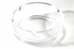 5 x Glas Aschenbecher, stapelbar ,(ohne Branding) schlicht 10cm
