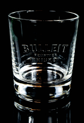 Bulleit Whiskey, Massiver Whiskytumbler, Glas Gläser, hochwertigen Reliefschliff