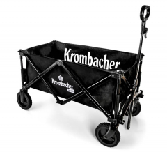 Krombacher beer, foldable Outwell handcart, Cancun transporter