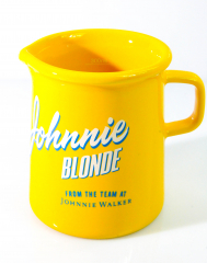 Johnnie Walker Blonde Whisky, Keramik Pitcher, Wasserkaraffe 300ml gelbe Ausführung