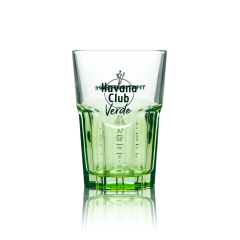Havana Club Rum, Cocktailglas, Stapelglas Verde 34cl Grüne Ausführung