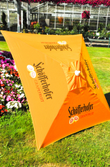 Schöfferhofer Weißbier, XXL Gastro Sonnenschirm, Sonnenschutz orange, 250 cm diag.Grapefruit