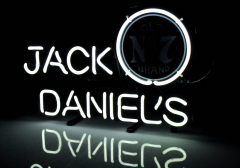 Jack Daniels Whisky, LED Neon Leuchtreklame, Leuchtwerbung No.7 Einfarbig